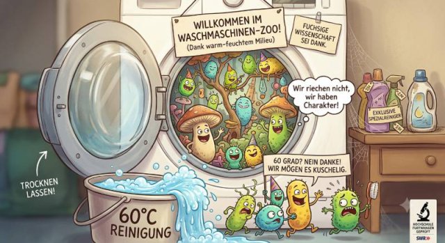 Warum stinkt die Waschmaschine? Die Wissenschaft hinter dem Muff