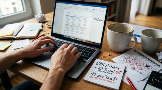 Hinterherhinken bei der Schreibchallenge: Zeitmanagement im Fokus