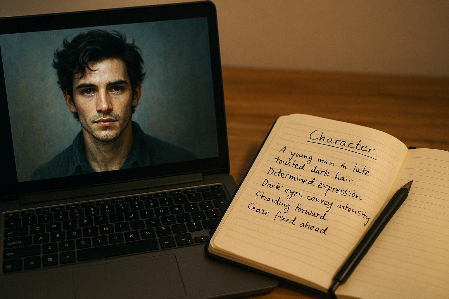 Wie KI meinen Charakteren ein Gesicht gab – visuelle Inspiration beim Schreiben